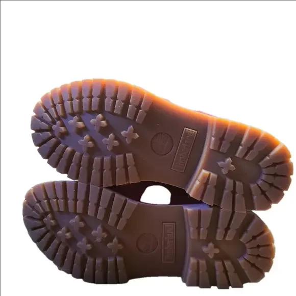 Timberland Red Nubuck Lace-Up Boots Size 7 (38 EU) - Picture 5 of 5